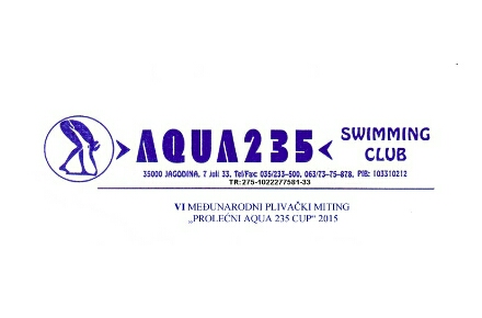 Plivački miting Prolećni Aqua 235 kup 2015